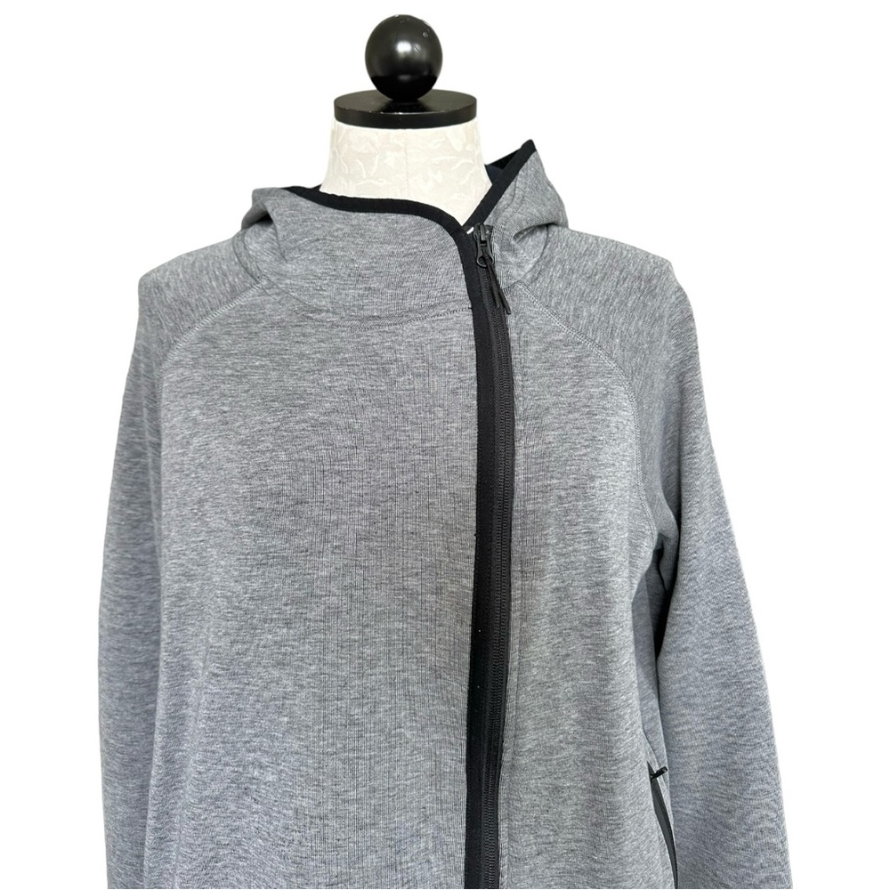 Nike Sportswear Tech Fleece Women's Full Zip Cape Hoodie Carbon Heath Size Large - Picture 7 of 16